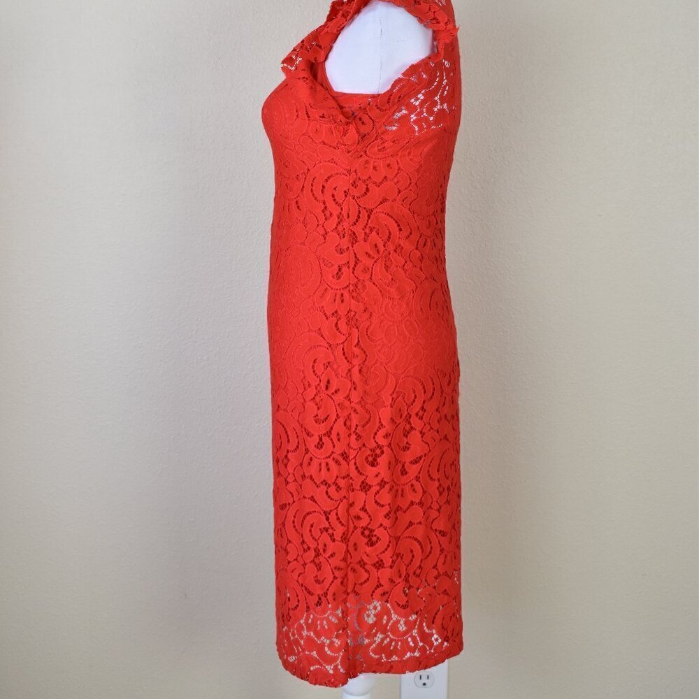 Alexia Admor Kendall Red Lace Sheath Dress XS - Picture 4 of 10